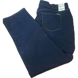 Eddie Bauer Women’s Curvy Straight Leg  Blue Jeans Size 22W NWT Retail $80